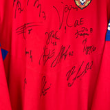 2009/10 CSKA MOSCOW L/S *SQUAD SIGNED* HOME SHIRT (L) REEBOK