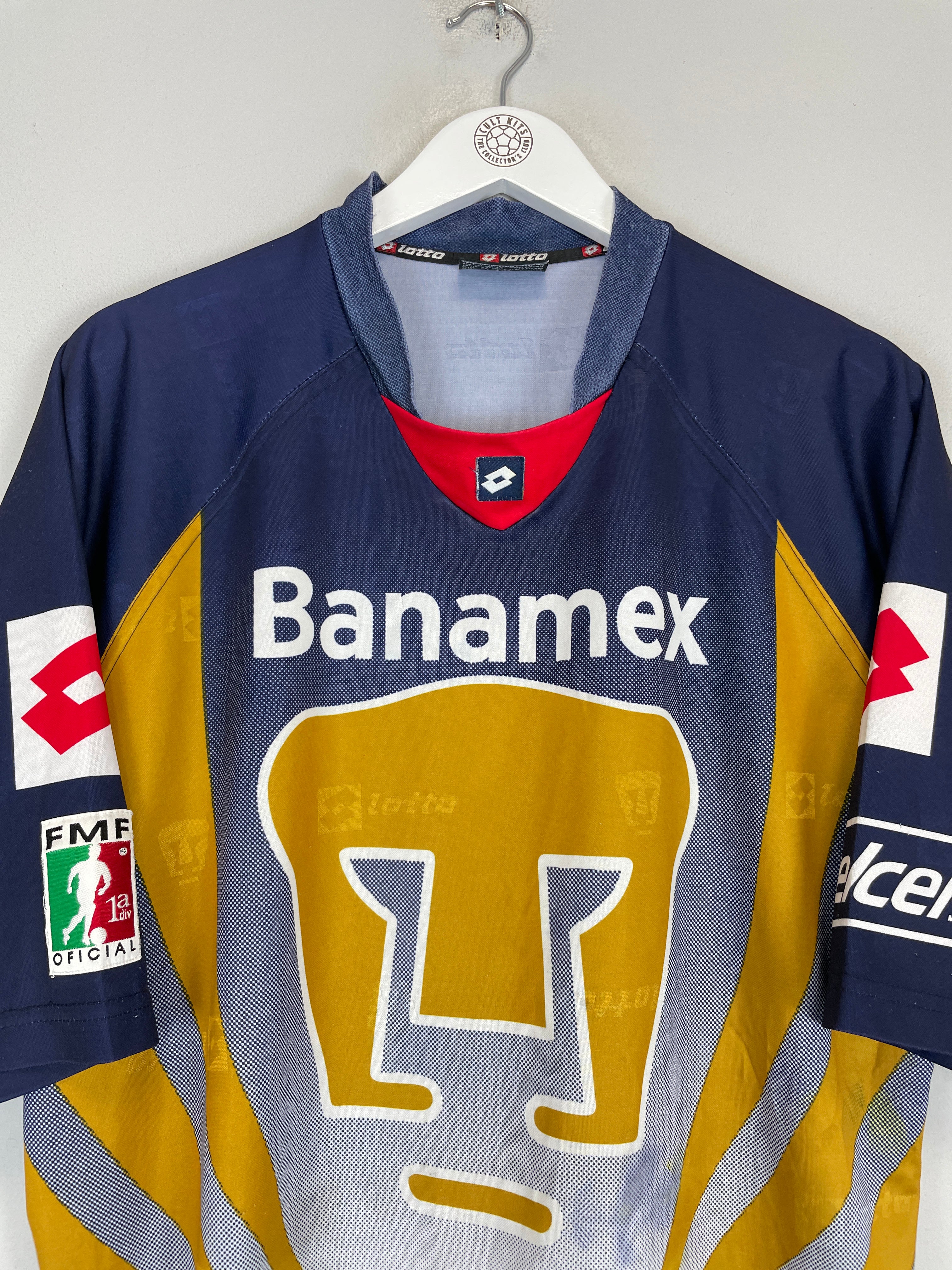 Shop 2003/04 UNAM PUMAS GK SHIRT (L) LOTTO, classic football shirts, vintage football shirts & retro soccer jerseys at Cult Kits