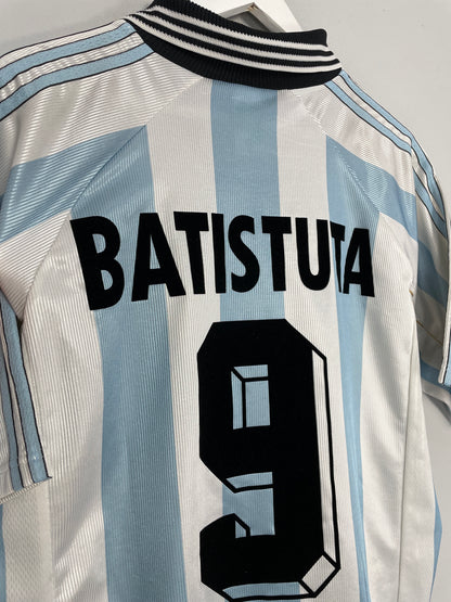 1998/00 ARGENTINA BATISTUTA #9 HOME SHIRT (M) ADIDAS