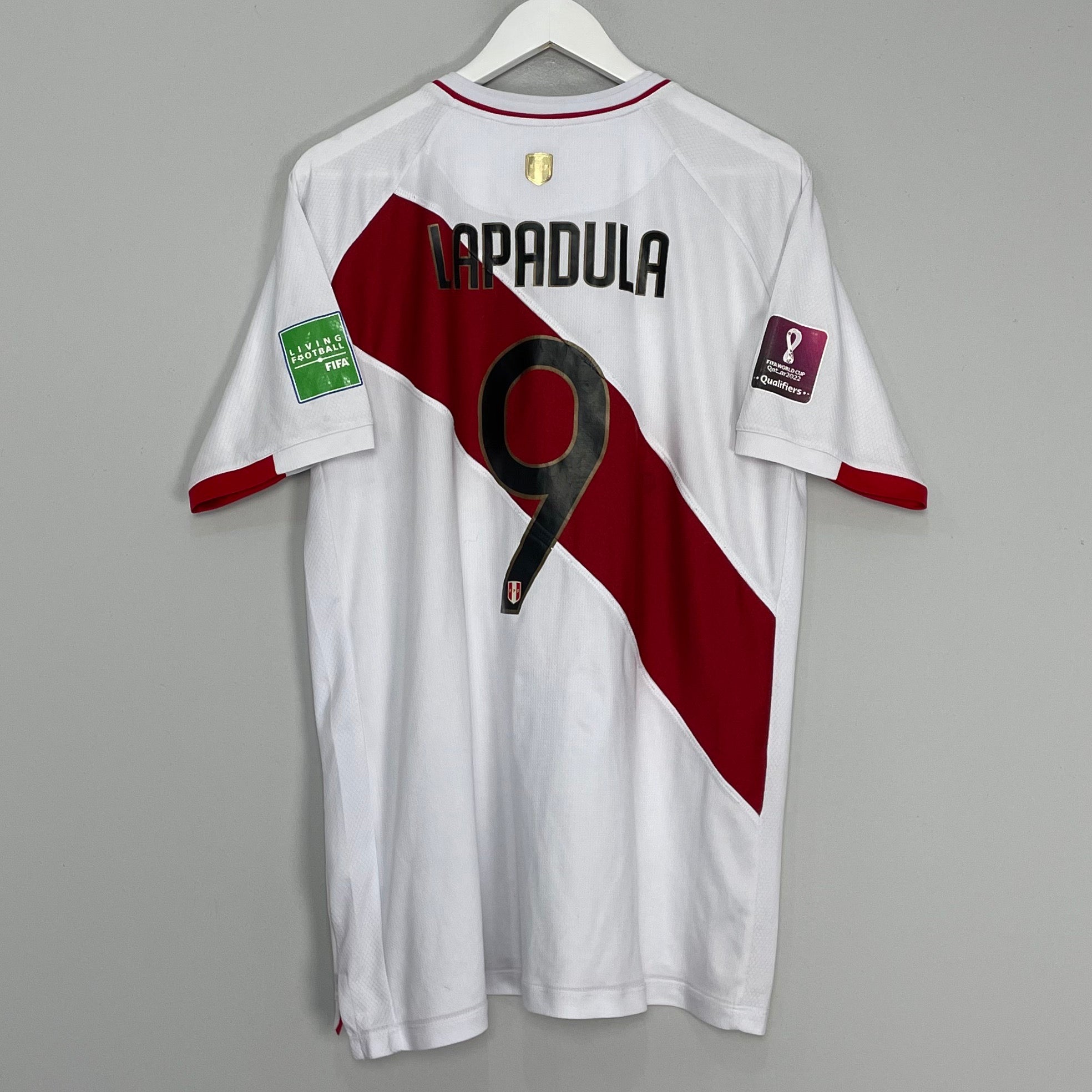 Shop 2020/21 PERU LAPADULA #9 HOME SHIRT (XL) MARATHON, classic football shirts, vintage football shirts & retro soccer jerseys at Cult Kits