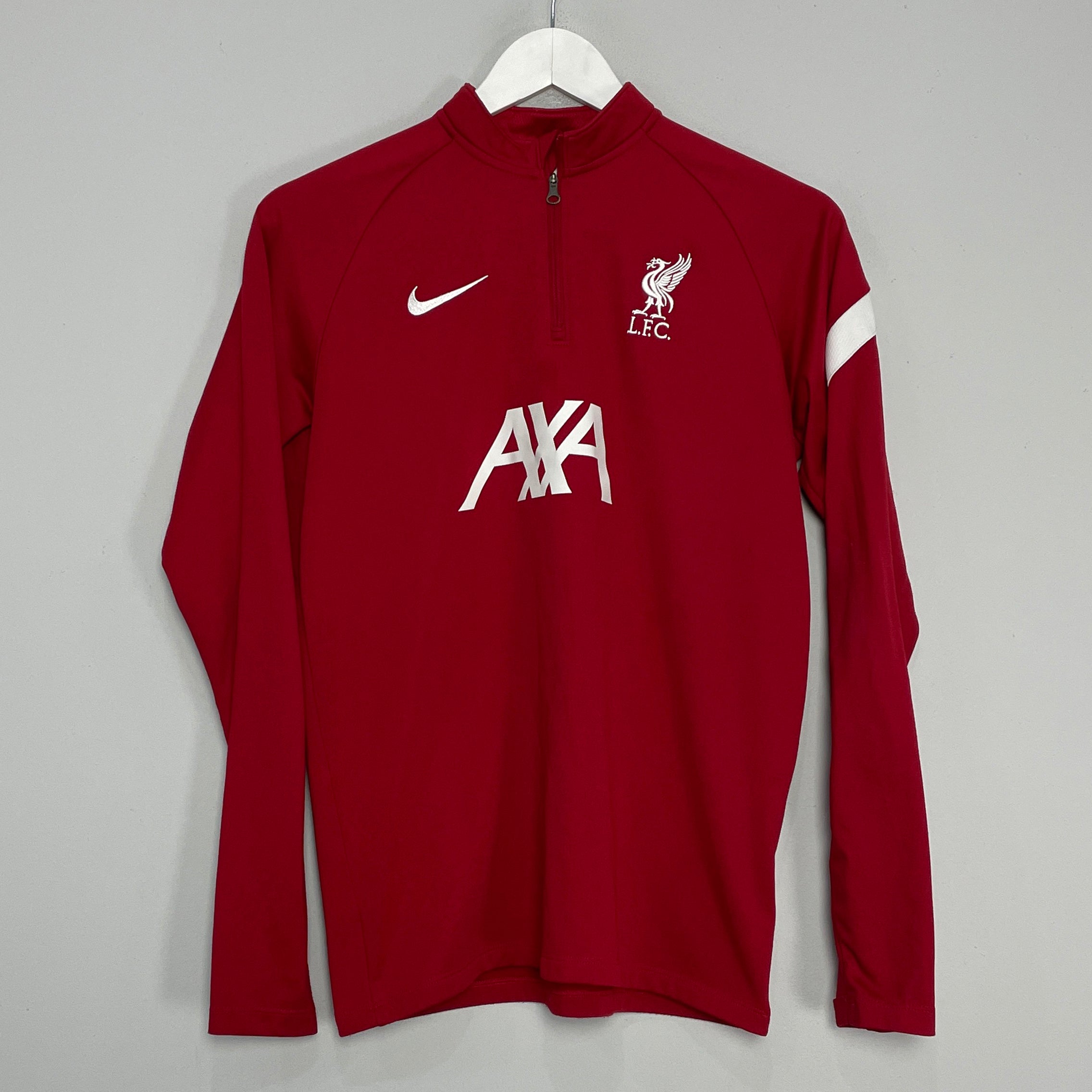 Shop 2020/21 LIVERPOOL 1/4 ZIP DRILL TOP (XL.KIDS) NIKE, classic football shirts, vintage football shirts & retro soccer jerseys at Cult Kits