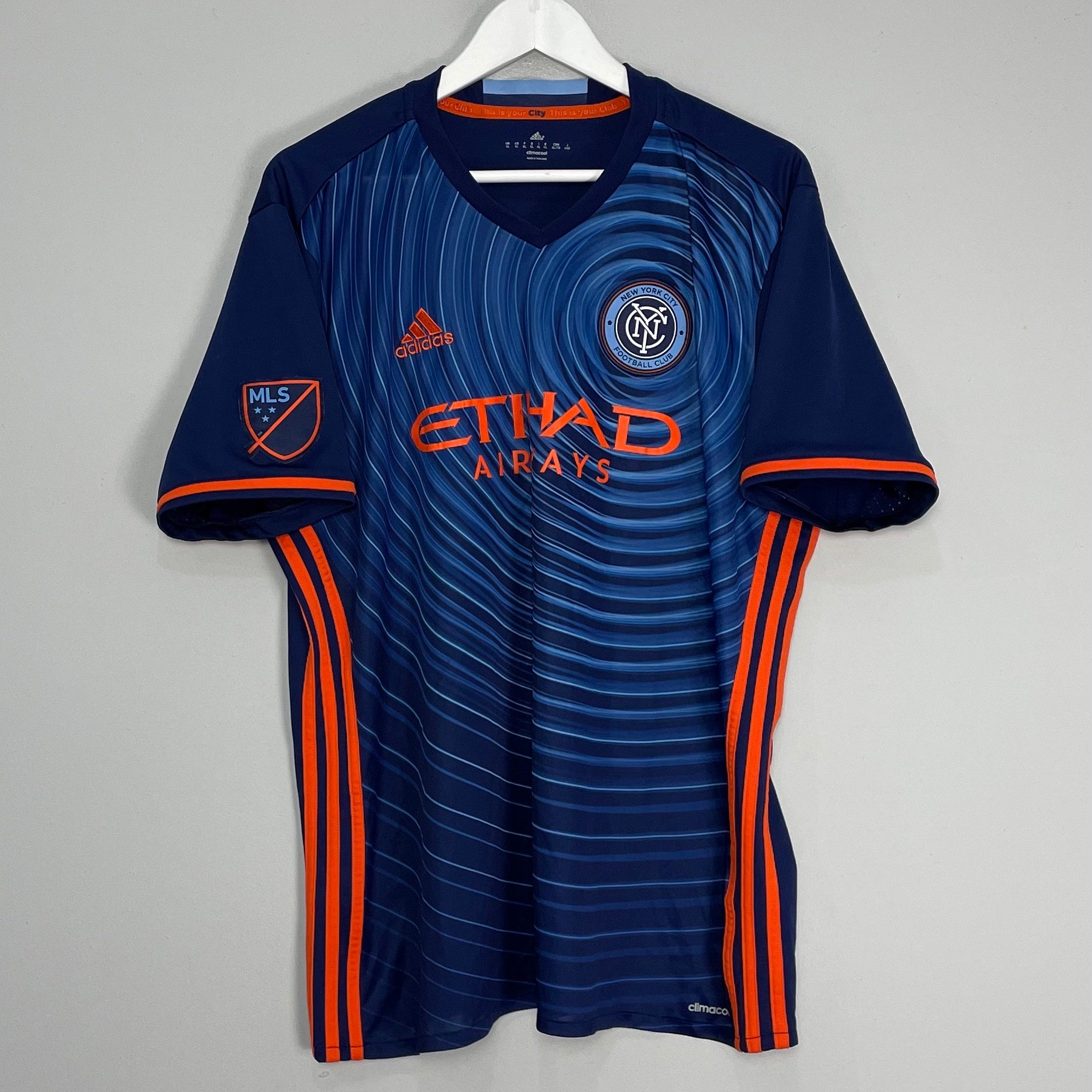 Shop 2016/17 NEW YORK CITY AWAY SHIRT (XL) ADIDAS, classic football shirts, vintage football shirts & retro soccer jerseys at Cult Kits