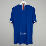 Shop 2020/21 RANGERS HOME SHIRT (XL) CASTORE, classic football shirts, vintage football shirts & retro soccer jerseys at Cult Kits
