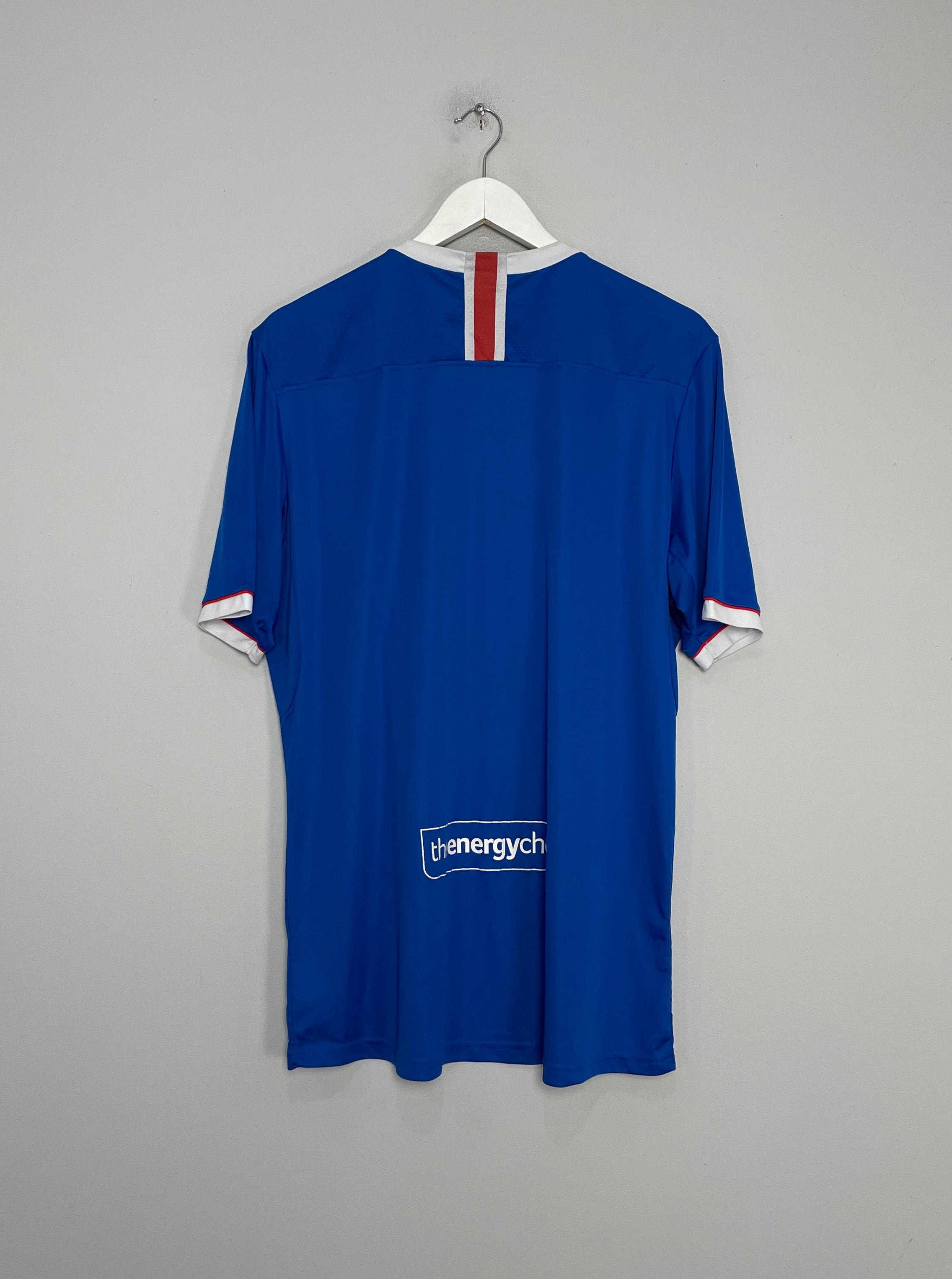 Shop 2020/21 RANGERS HOME SHIRT (XL) CASTORE, classic football shirts, vintage football shirts & retro soccer jerseys at Cult Kits