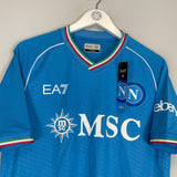 Shop 2023/24 NAPOLI *BNWT* HOME SHIRT (L) EA7, classic football shirts, vintage football shirts & retro soccer jerseys at Cult Kits