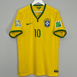 Shop 2014/15 BRAZIL NEYMAR JR #10 *AUTHENTIC* HOME SHIRT (XL) NIKE, classic football shirts, vintage football shirts & retro soccer jerseys at Cult Kits