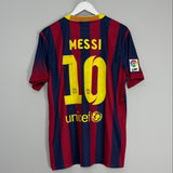 Shop 2013/14 BARCELONA MESSI #10 HOME SHIRT (L) NIKE, classic football shirts, vintage football shirts & retro soccer jerseys at Cult Kits