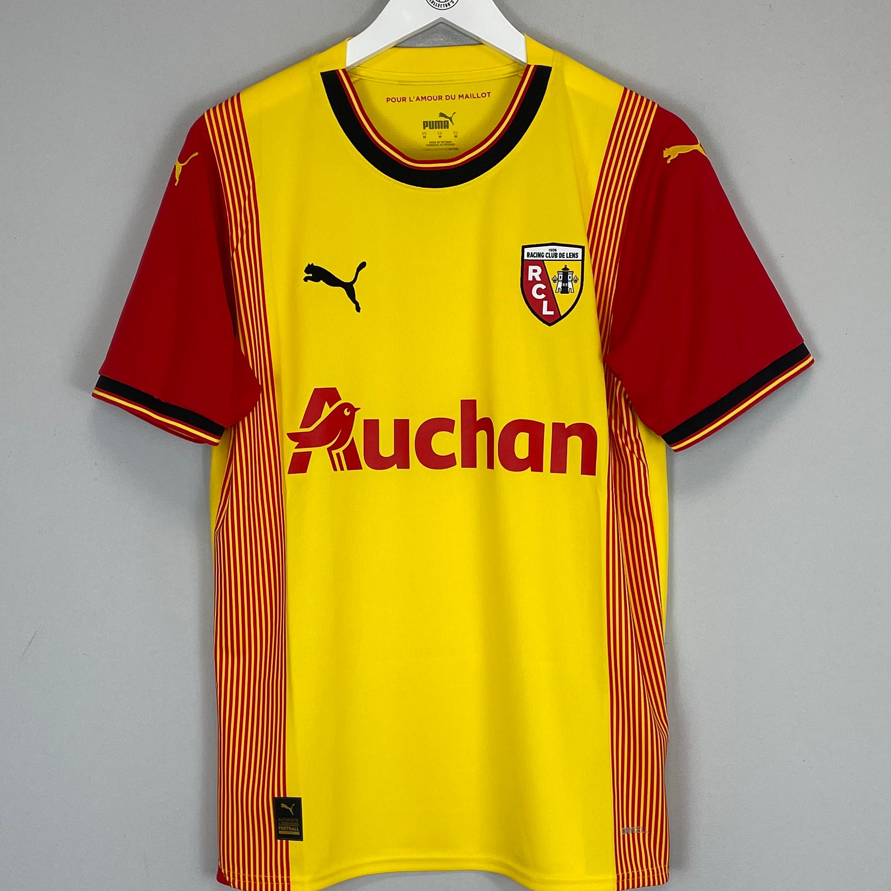 Shop 2023/24 RC LENS HOME SHIRT (M) PUMA, classic football shirts, vintage football shirts & retro soccer jerseys at Cult Kits
