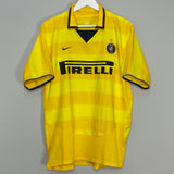 Shop 2003/04 INTER MILAN ADRIANO #10 AWAY SHIRT (L) NIKE, classic football shirts, vintage football shirts & retro soccer jerseys at Cult Kits