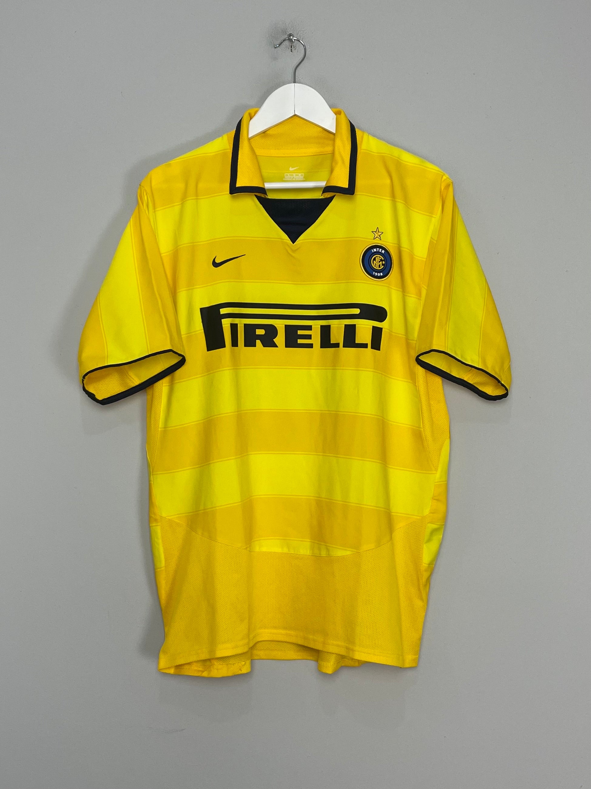 Shop 2003/04 INTER MILAN ADRIANO #10 AWAY SHIRT (L) NIKE, classic football shirts, vintage football shirts & retro soccer jerseys at Cult Kits