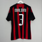 2008/09 AC MILAN MALDINI #3 HOME SHIRT (M) ADIDAS