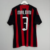 2008/09 AC MILAN MALDINI #3 HOME SHIRT (M) ADIDAS