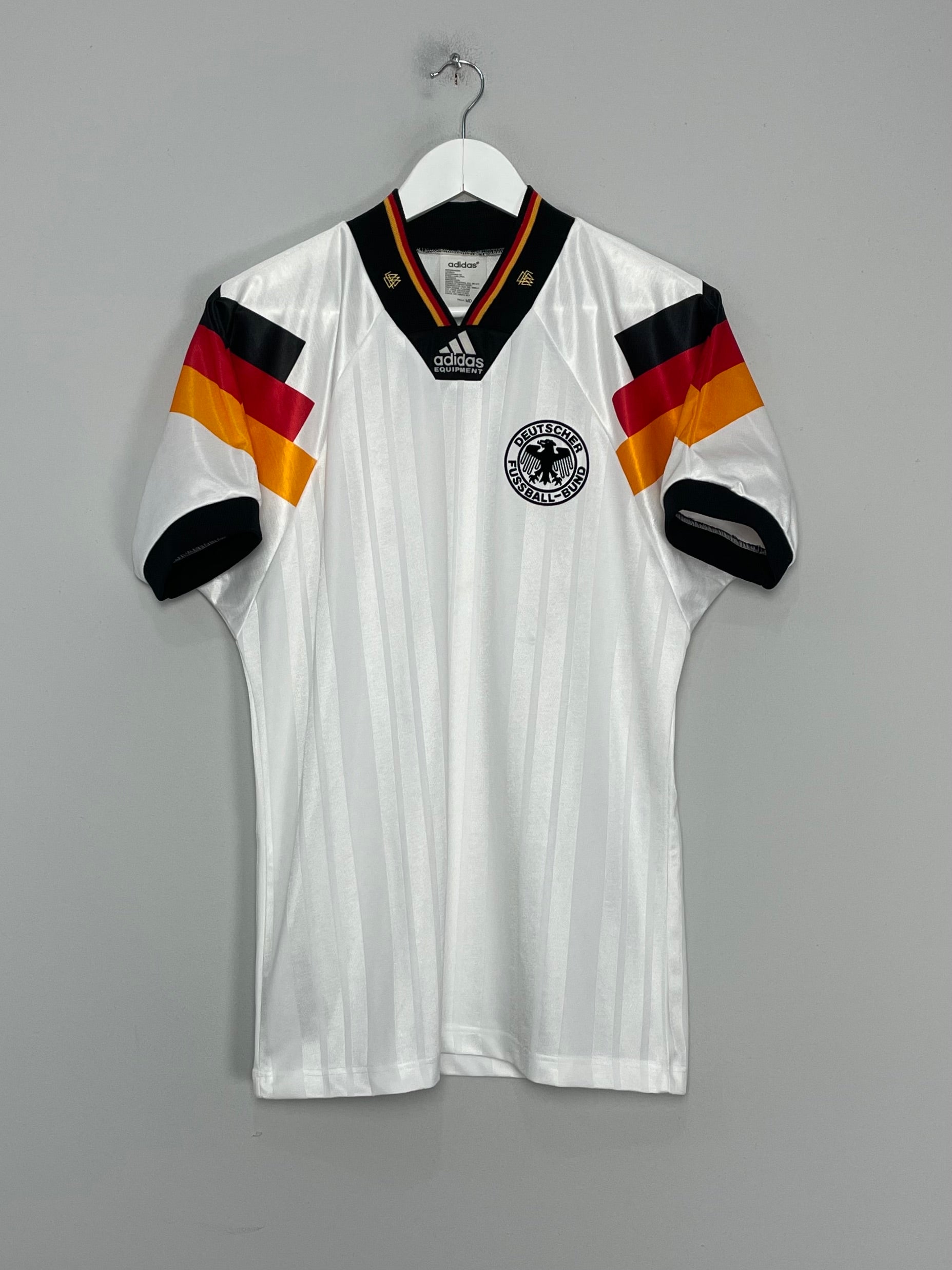 Shop 1992/94 GERMANY HOME SHIRT (M) ADIDAS, classic football shirts, vintage football shirts & retro soccer jerseys at Cult Kits