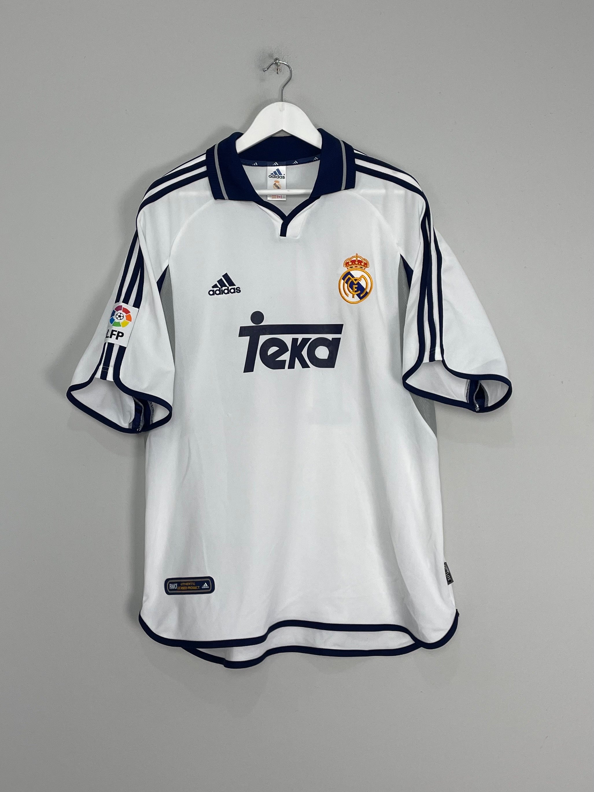 Shop 2000/01 REAL MADRID FIGO #10 HOME SHIRT (XL) ADIDAS, classic football shirts, vintage football shirts & retro soccer jerseys at Cult Kits