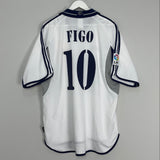 Shop 2000/01 REAL MADRID FIGO #10 HOME SHIRT (XL) ADIDAS, classic football shirts, vintage football shirts & retro soccer jerseys at Cult Kits