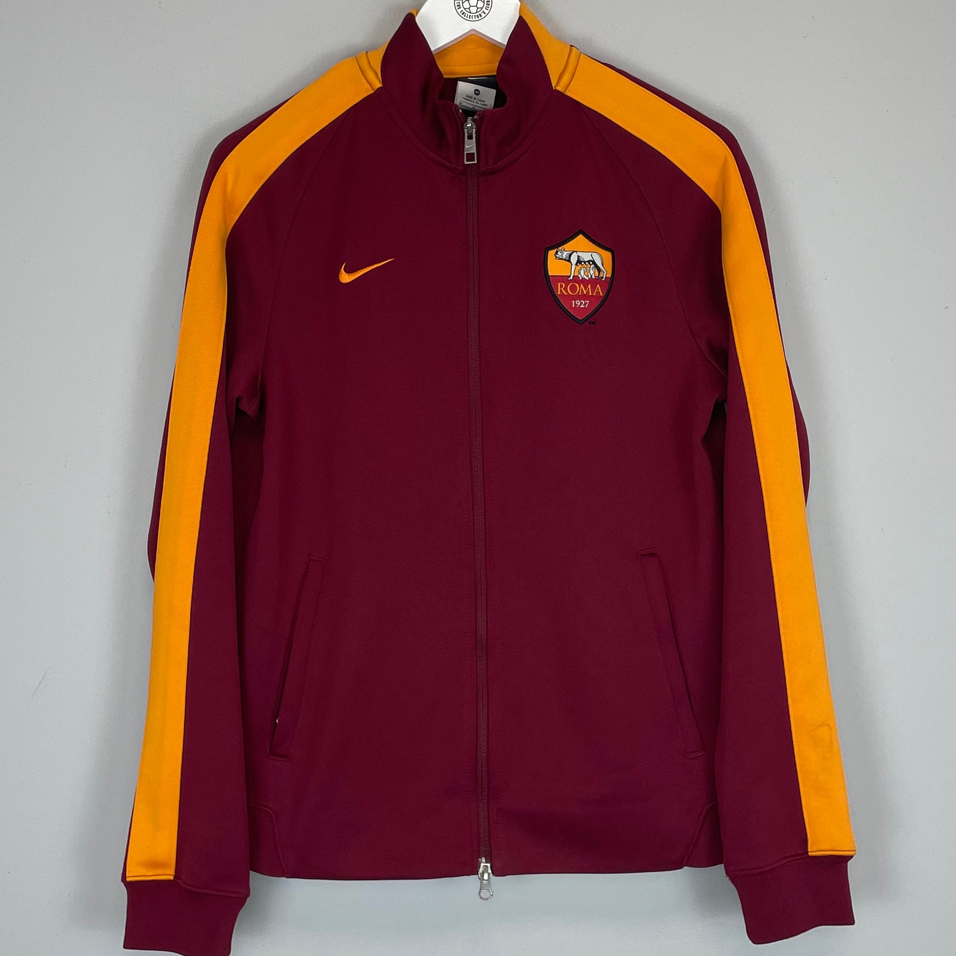 Shop 2014/15 ROMA TRACK JACKET (M) NIKE, classic football shirts, vintage football shirts & retro soccer jerseys at Cult Kits