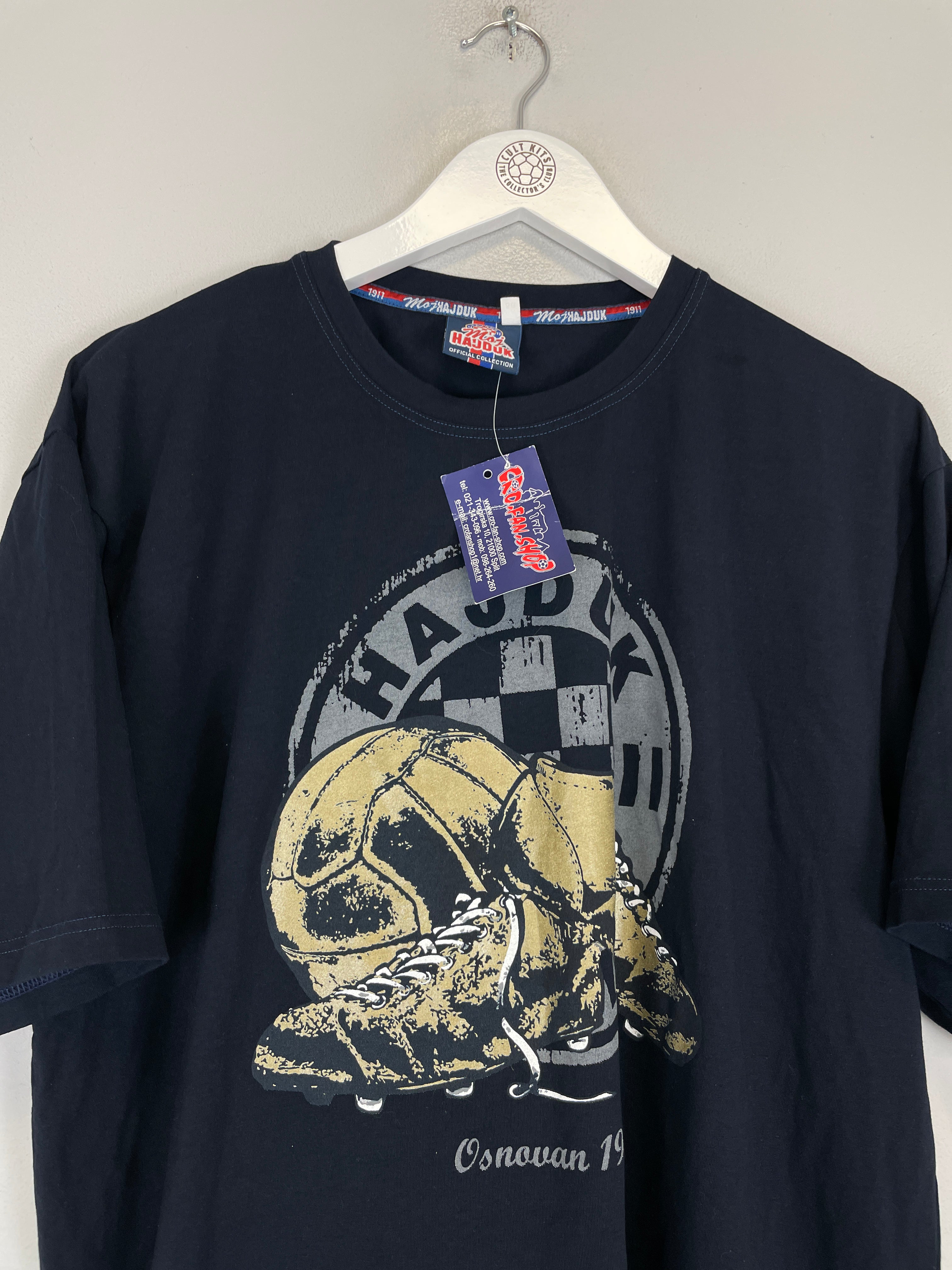 Shop HAJDUK SPILT *BNWT* T-SHIRT (XL) OM, classic football shirts, vintage football shirts & retro soccer jerseys at Cult Kits