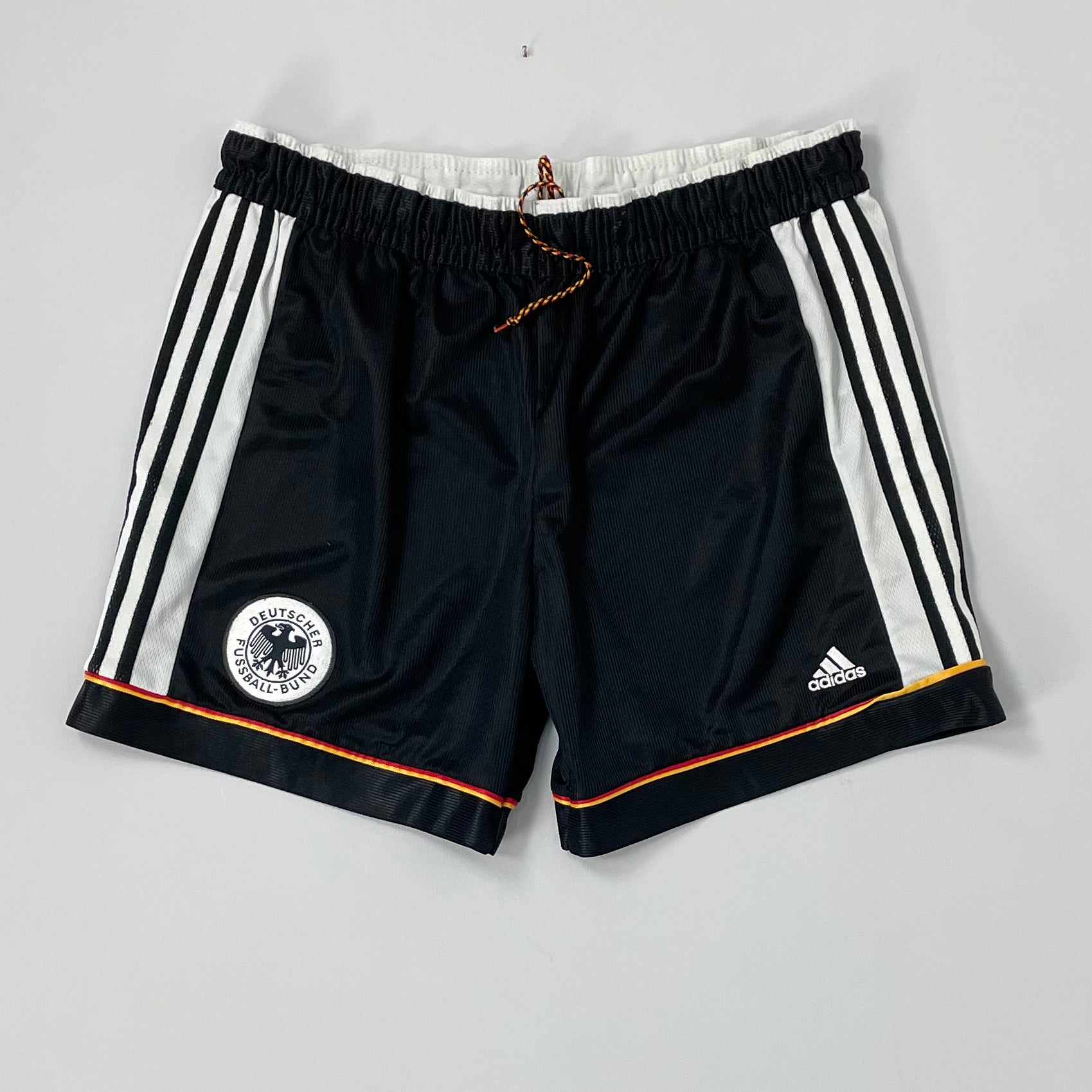 Shop 1998/99 GERMANY HOME SHORTS (XL) ADIDAS, classic football shirts, vintage football shirts & retro soccer jerseys at Cult Kits