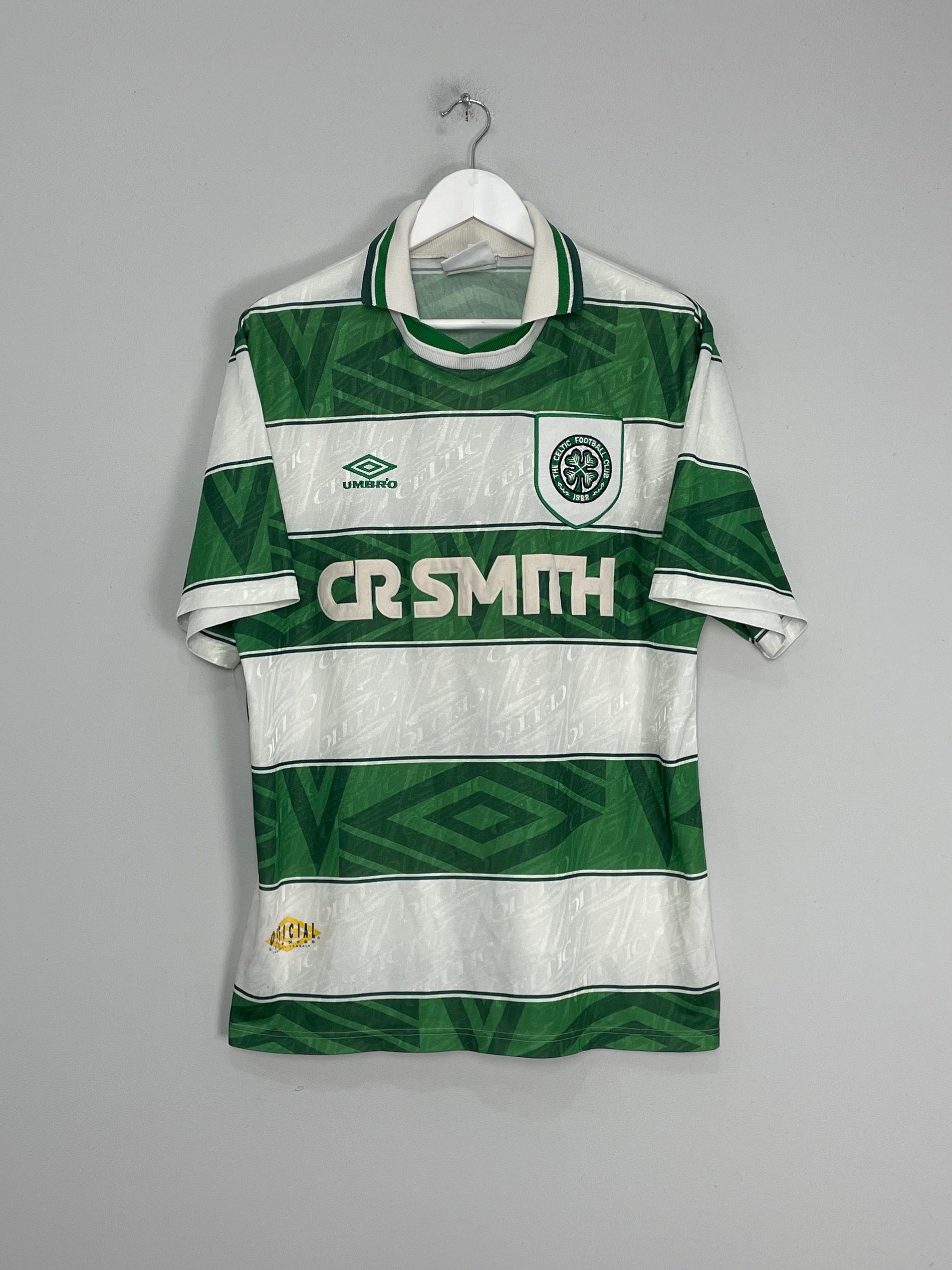 Shop 1993/95 CELTIC HOME SHIRT (L) UMBRO, classic football shirts, vintage football shirts & retro soccer jerseys at Cult Kits
