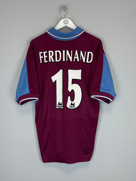 ウェア West ham 98/99  Rio Ferdinand 1997/98 WEST HAM FERDINAND #15 HOME SHIRT (L) PONY – Cult Kits