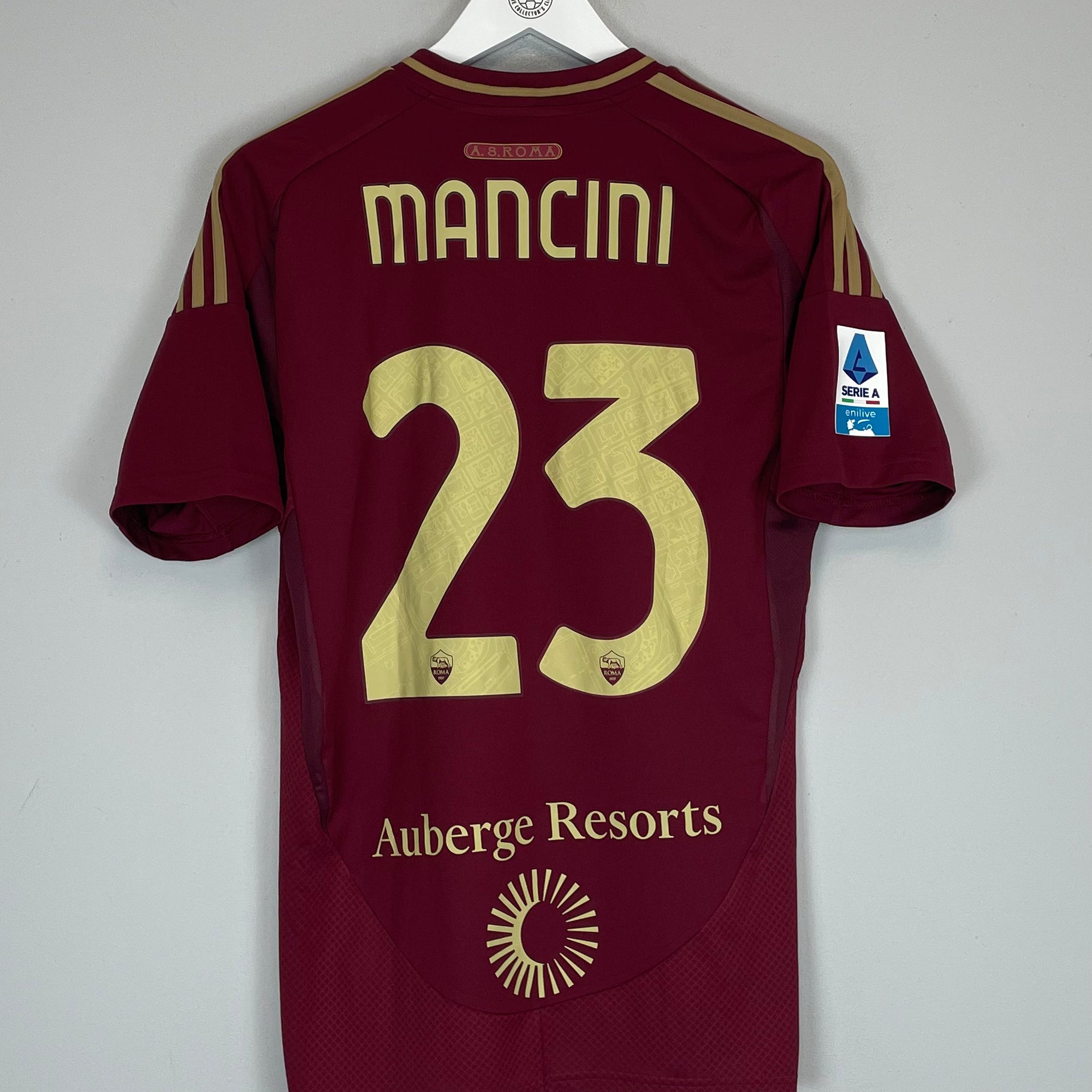 Shop 2024/25 ROMA MANCINI #23 HOME SHIRT (M) ADIDAS, classic football shirts, vintage football shirts & retro soccer jerseys at Cult Kits