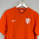 Shop 2014/15 NETHERLANDS HOME SHIRT (L) NIKE, classic football shirts, vintage football shirts & retro soccer jerseys at Cult Kits