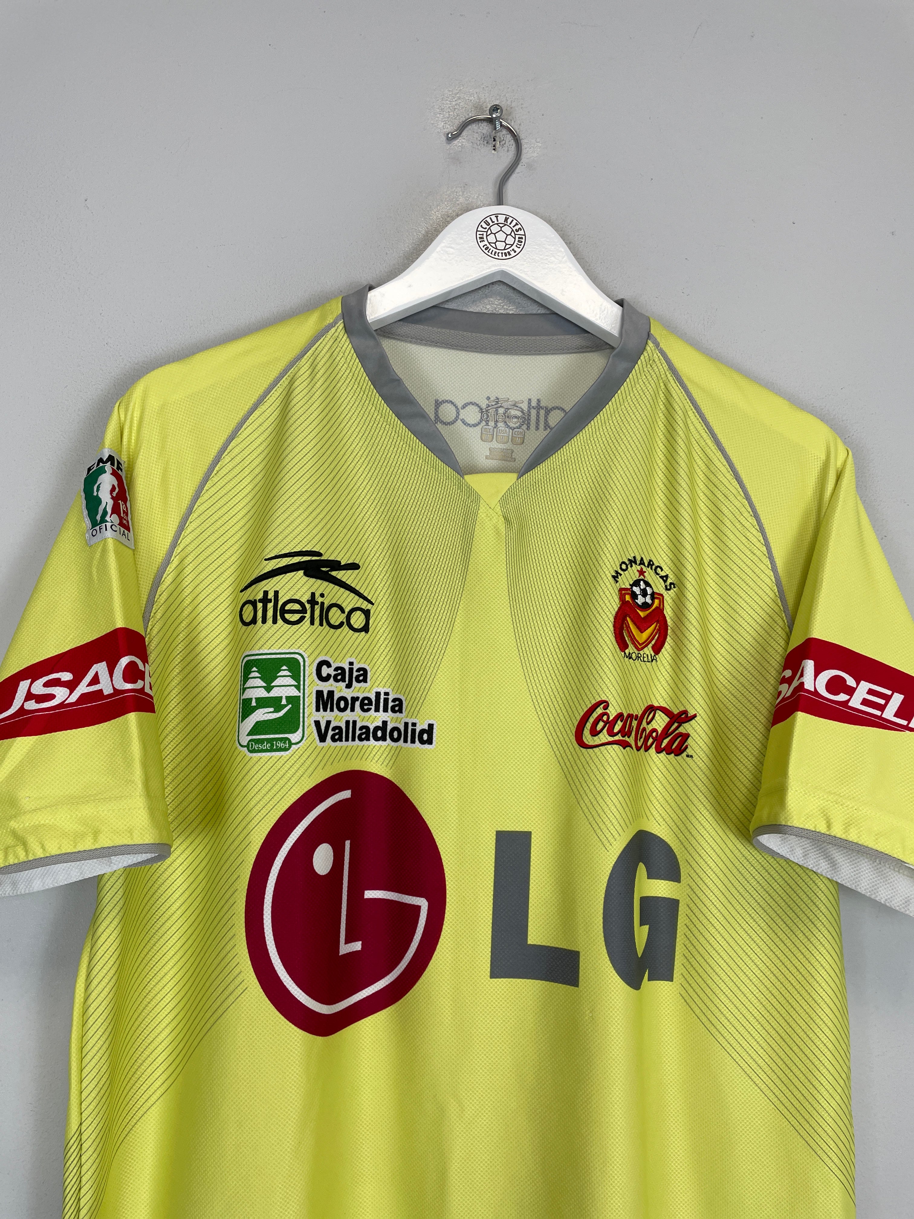 Shop 2007/08 MONARCAS MORELIA AWAY SHIRT (M) ATLETICA, classic football shirts, vintage football shirts & retro soccer jerseys at Cult Kits