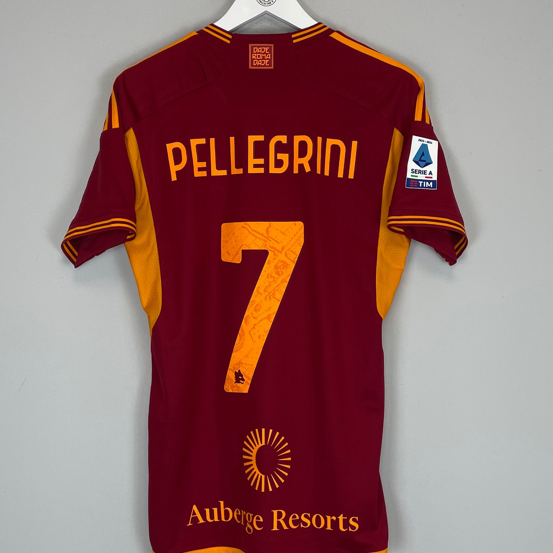 Shop 2023/24 ROMA PELLEGRINI #7 HOME SHIRT (M) ADIDAS, classic football shirts, vintage football shirts & retro soccer jerseys at Cult Kits