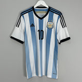 Shop 2014/15 ARGENTINA MESSI #10 HOME SHIRT (M) ADIDAS, classic football shirts, vintage football shirts & retro soccer jerseys at Cult Kits