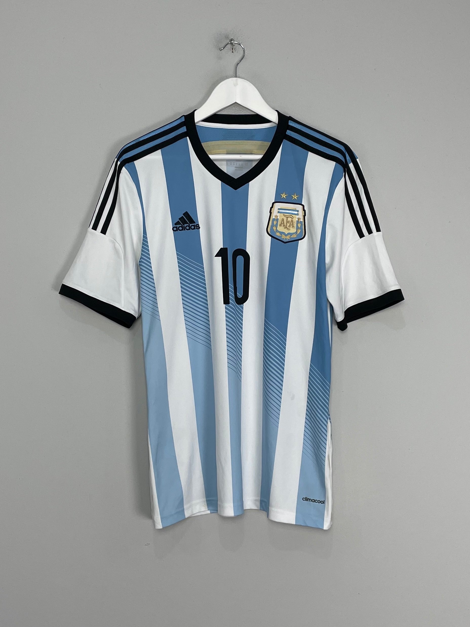Shop 2014/15 ARGENTINA MESSI #10 HOME SHIRT (M) ADIDAS, classic football shirts, vintage football shirts & retro soccer jerseys at Cult Kits
