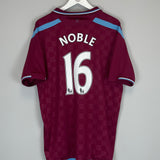 2009/10 WEST HAM NOBLE #16 HOME SHIRT (M) UMBRO