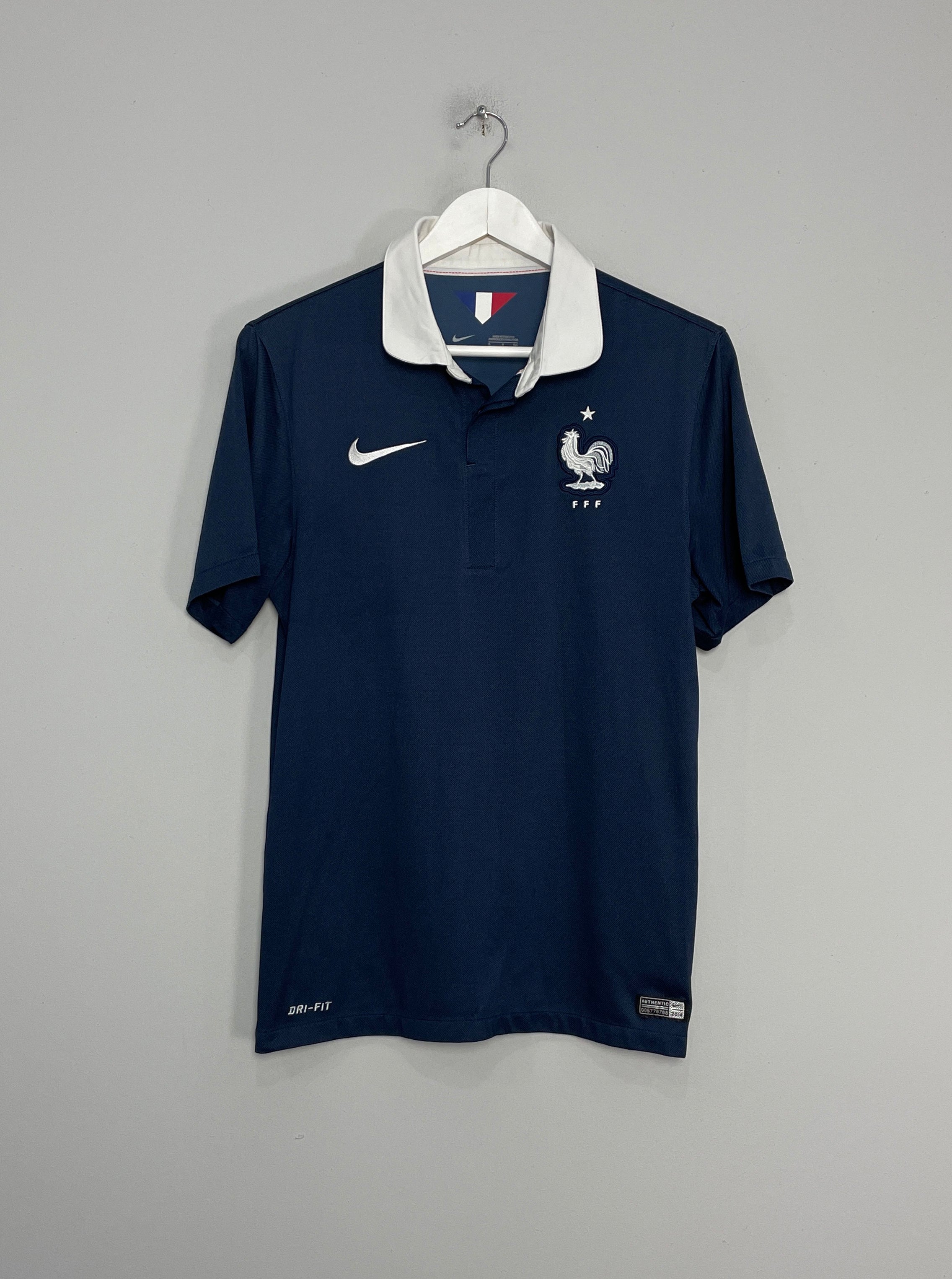 Shop 2014/15 FRANCE HOME SHIRT (S) NIKE, classic football shirts, vintage football shirts & retro soccer jerseys at Cult Kits