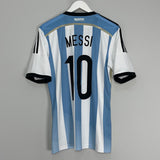 Shop 2014/15 ARGENTINA MESSI #10 HOME SHIRT (M) ADIDAS, classic football shirts, vintage football shirts & retro soccer jerseys at Cult Kits