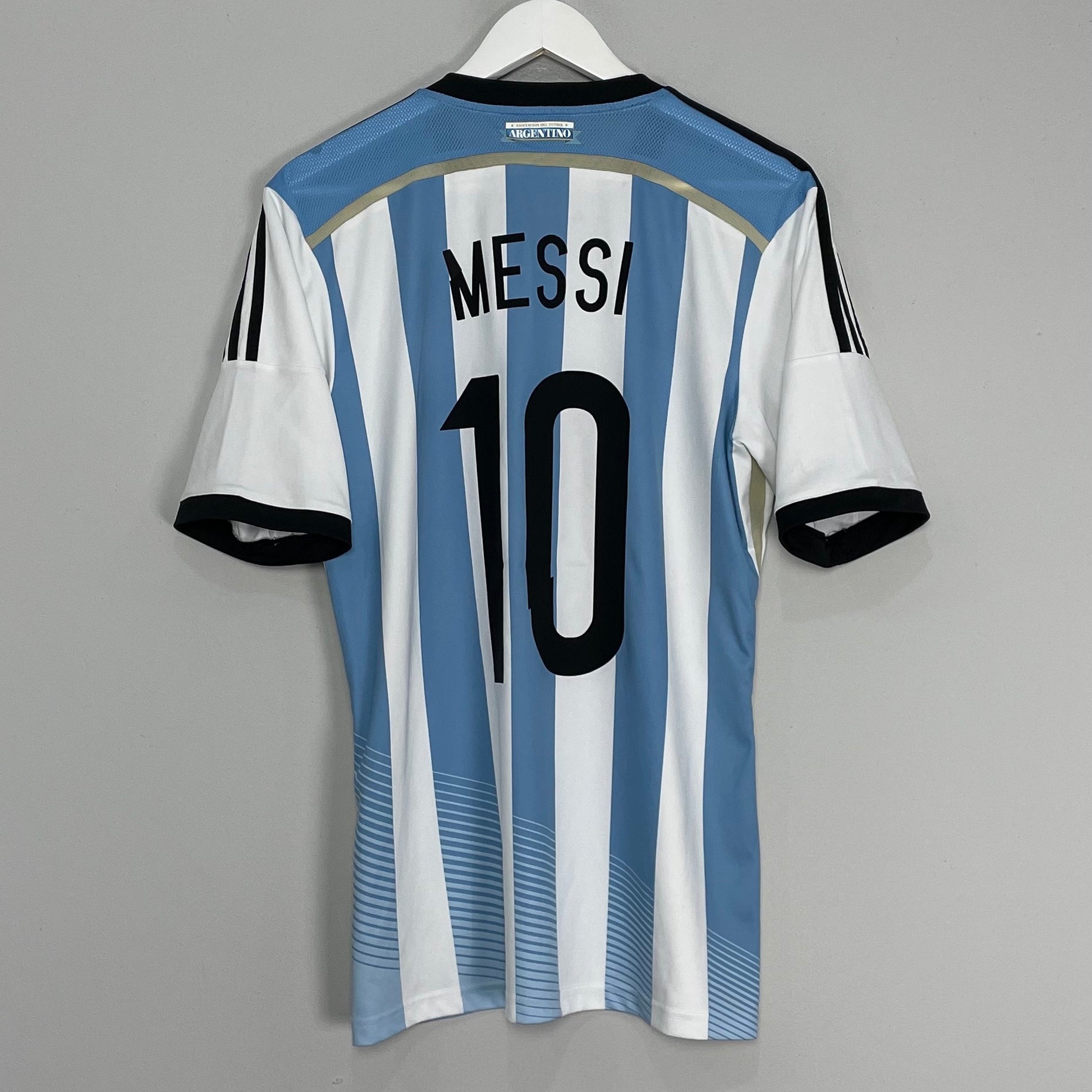 Shop 2014/15 ARGENTINA MESSI #10 HOME SHIRT (M) ADIDAS, classic football shirts, vintage football shirts & retro soccer jerseys at Cult Kits