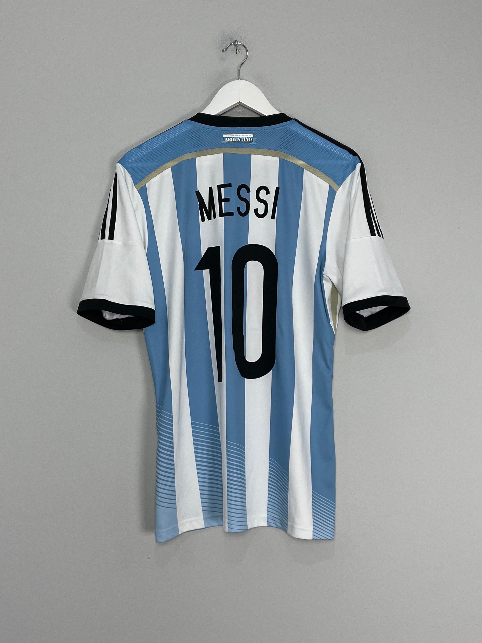 Shop 2014/15 ARGENTINA MESSI #10 HOME SHIRT (M) ADIDAS, classic football shirts, vintage football shirts & retro soccer jerseys at Cult Kits