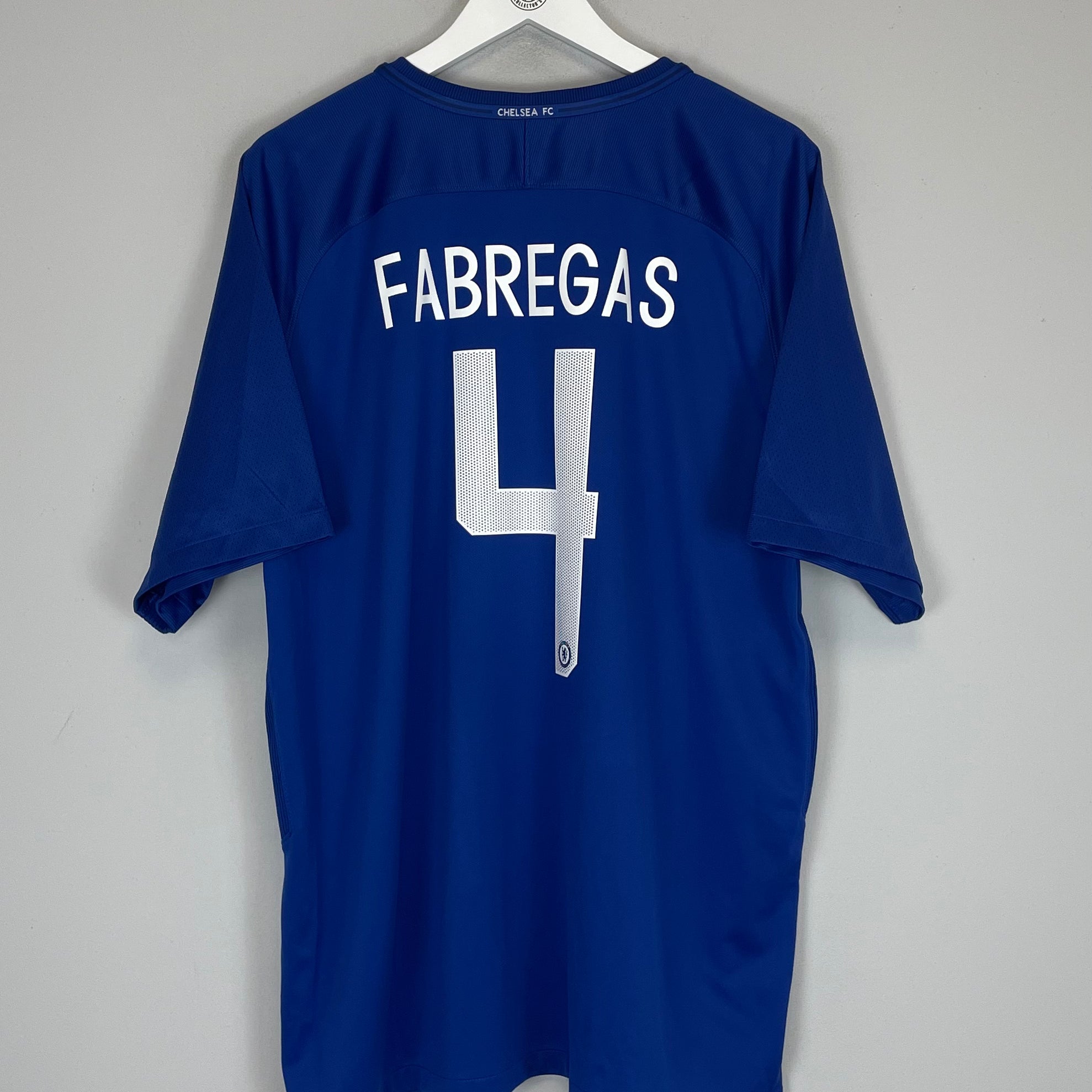 Shop 2017/18 CHELSEA FABREGAS #4 HOME SHIRT (XXL) NIKE, classic football shirts, vintage football shirts & retro soccer jerseys at Cult Kits