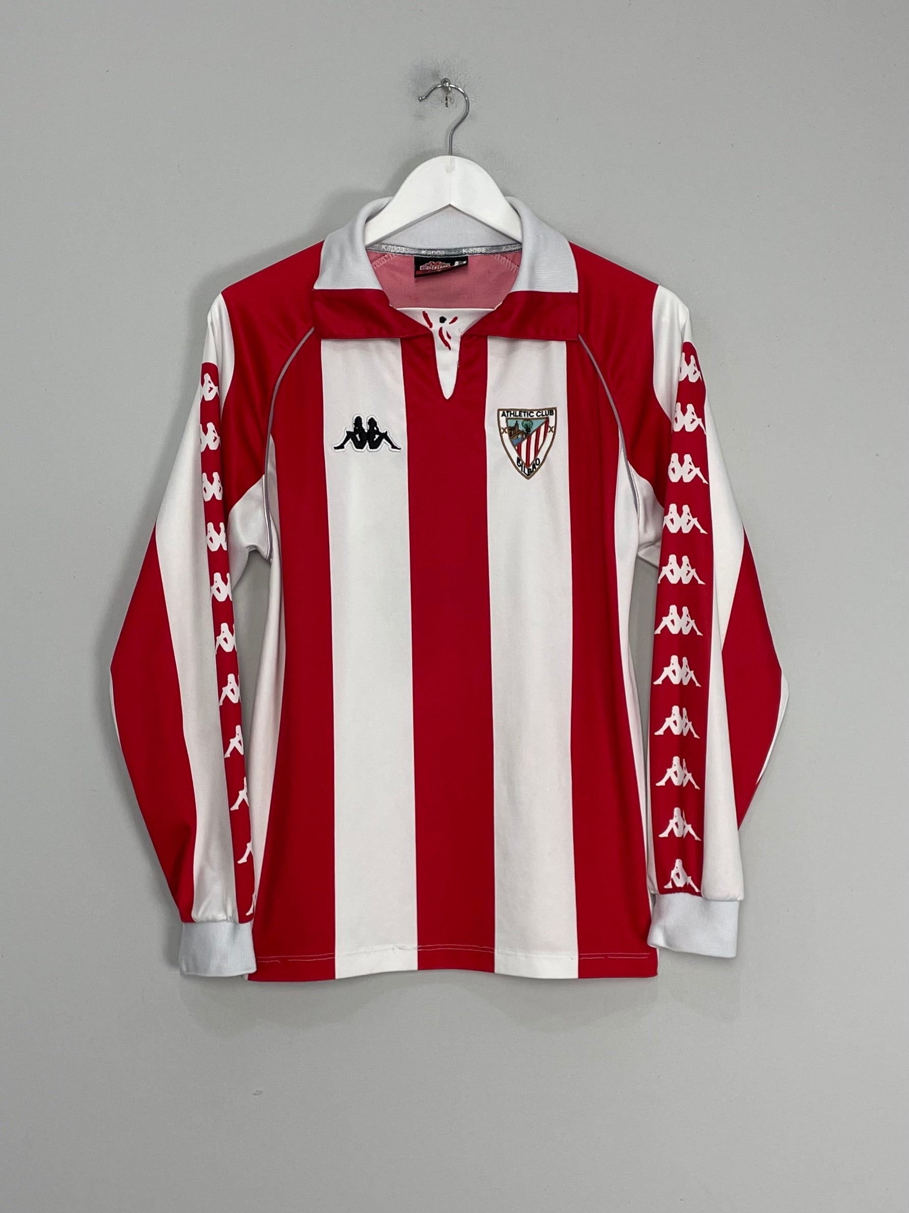 Shop 1998/99 ATHLETIC BILBAO #4 L/S HOME SHIRT (S) KAPPA, classic football shirts, vintage football shirts & retro soccer jerseys at Cult Kits