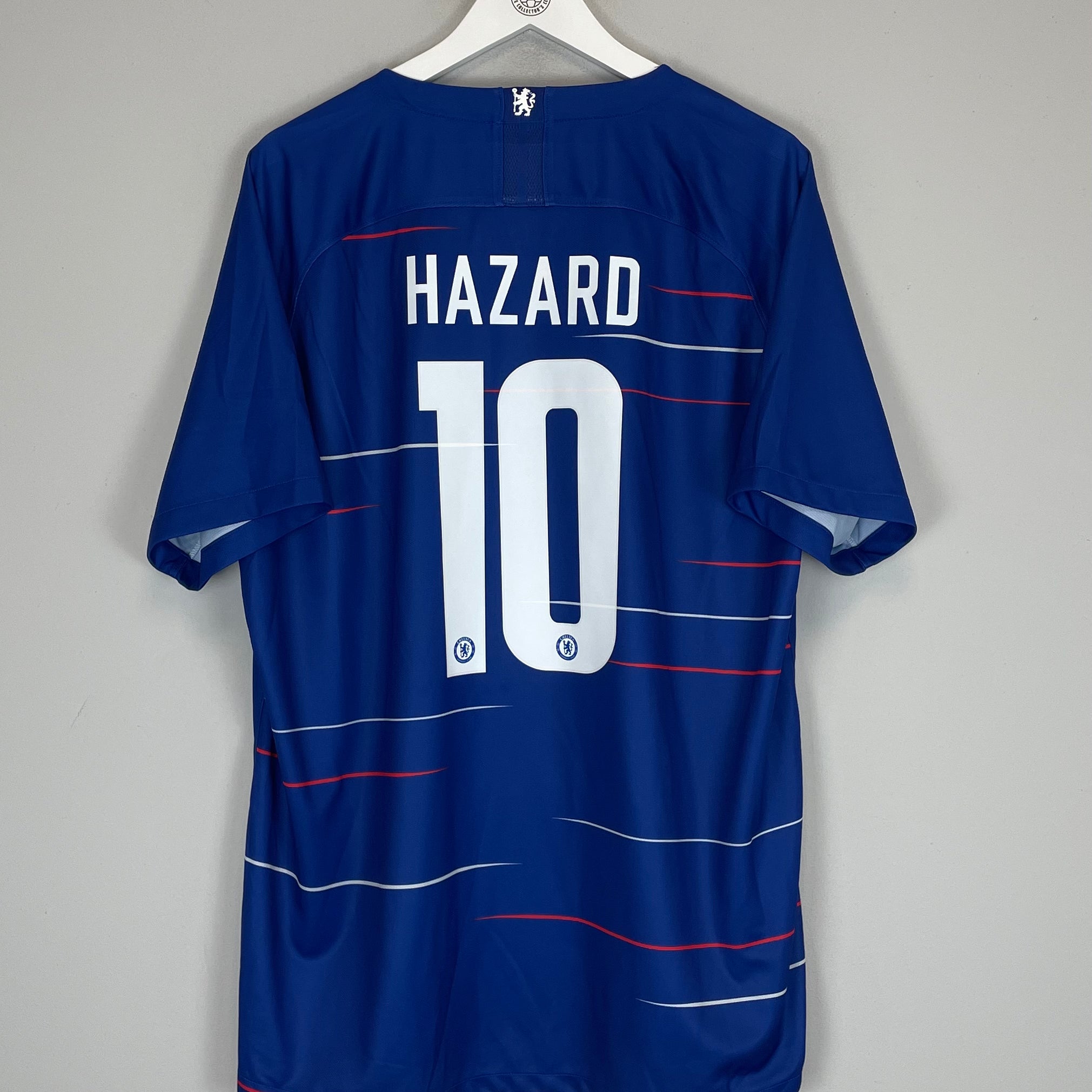 Shop 2018/19 CHELSEA HAZARD #10 HOME SHIRT (XXL) NIKE, classic football shirts, vintage football shirts & retro soccer jerseys at Cult Kits