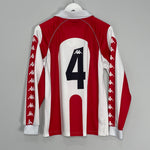 Shop 1998/99 ATHLETIC BILBAO #4 L/S HOME SHIRT (S) KAPPA, classic football shirts, vintage football shirts & retro soccer jerseys at Cult Kits