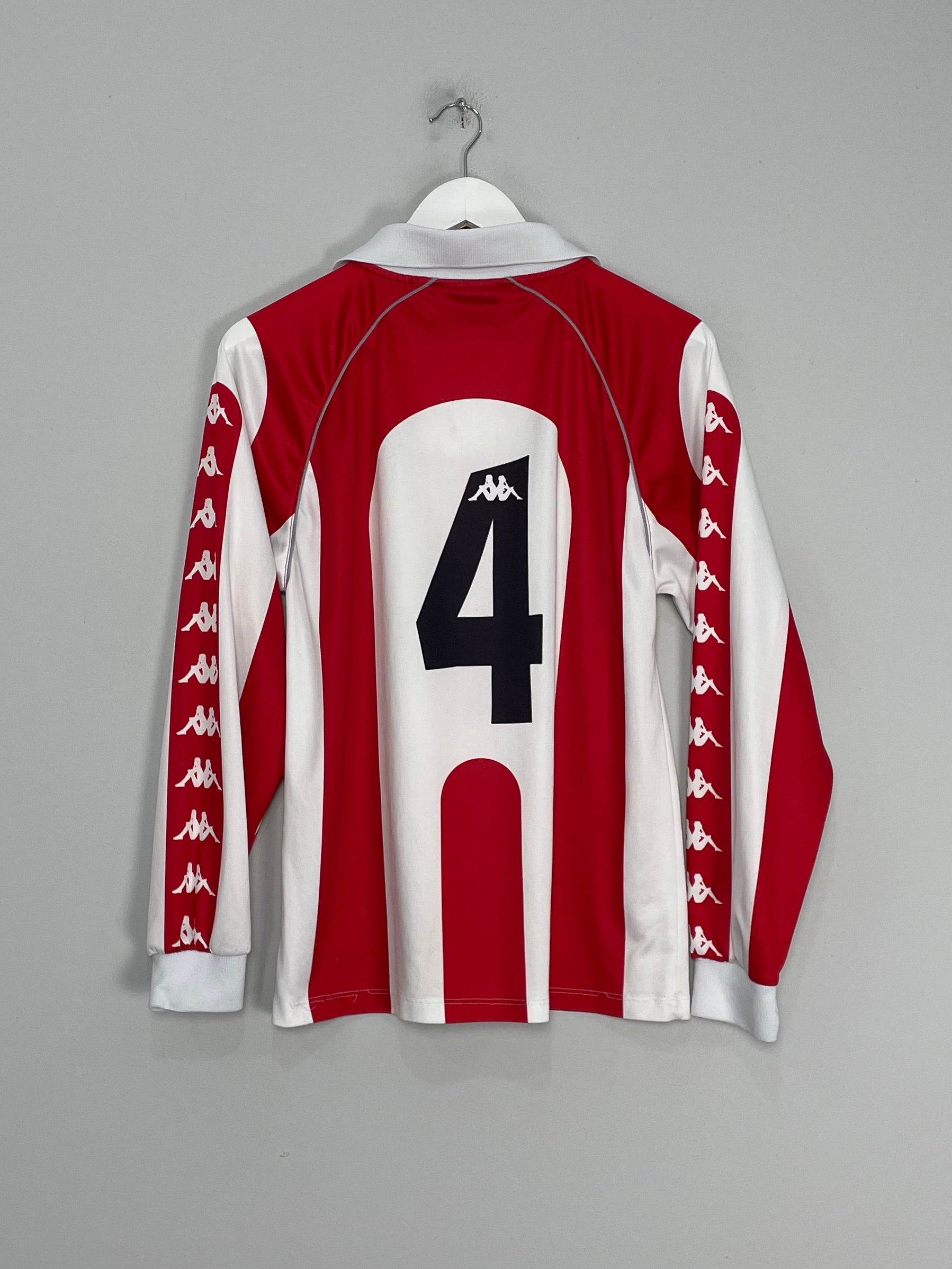 Shop 1998/99 ATHLETIC BILBAO #4 L/S HOME SHIRT (S) KAPPA, classic football shirts, vintage football shirts & retro soccer jerseys at Cult Kits