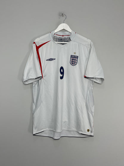 2005/07 ENGLAND ROONEY #9 HOME SHIRT (XXL) UMBRO