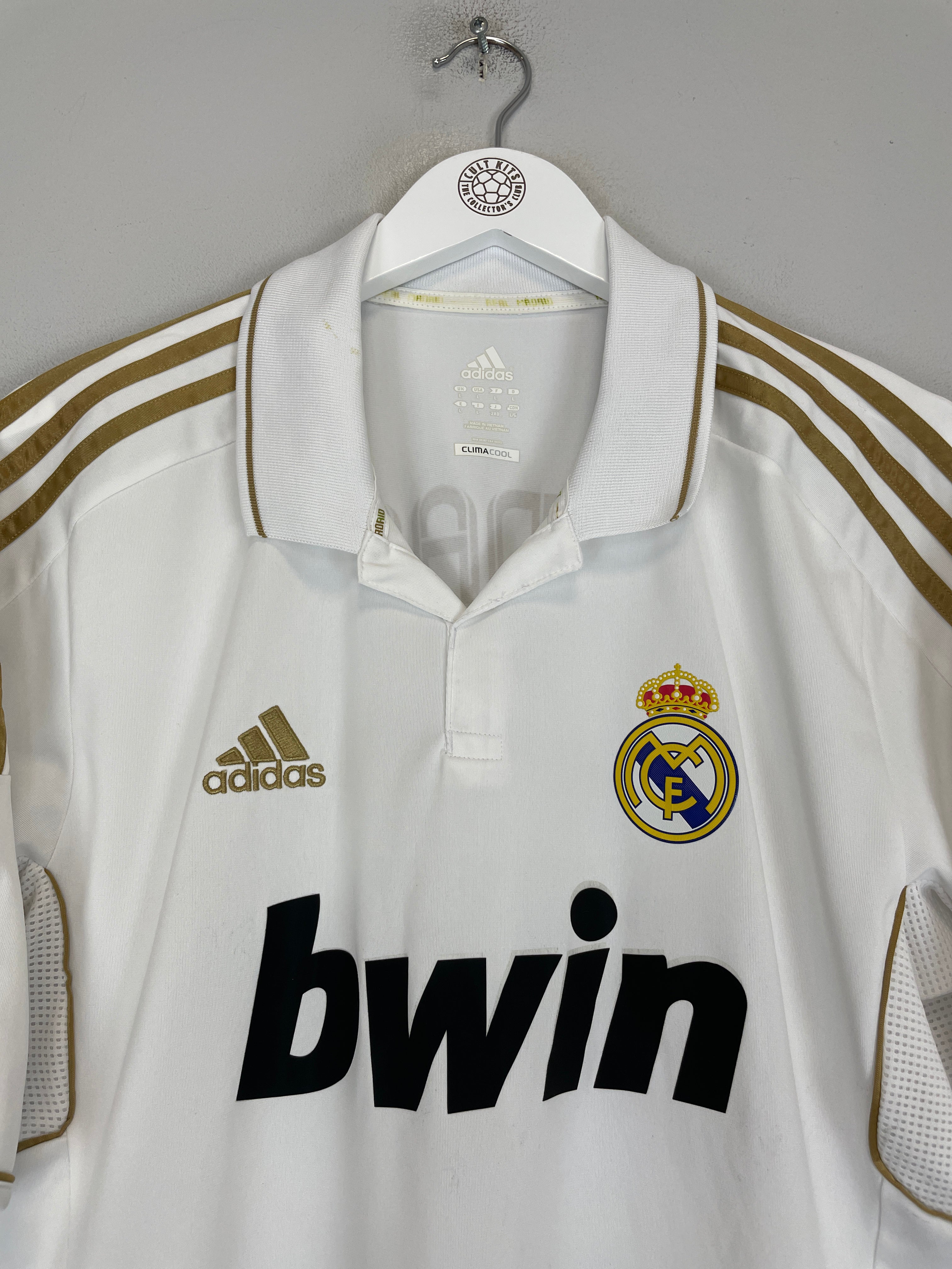 Buy 2011/12 REAL MADRID DI MARIA 22 HOME SHIRT (L) ADIDAS ~ Free worldwide shipping ~ Authentic Vintage Football Shirts from Cult Kits