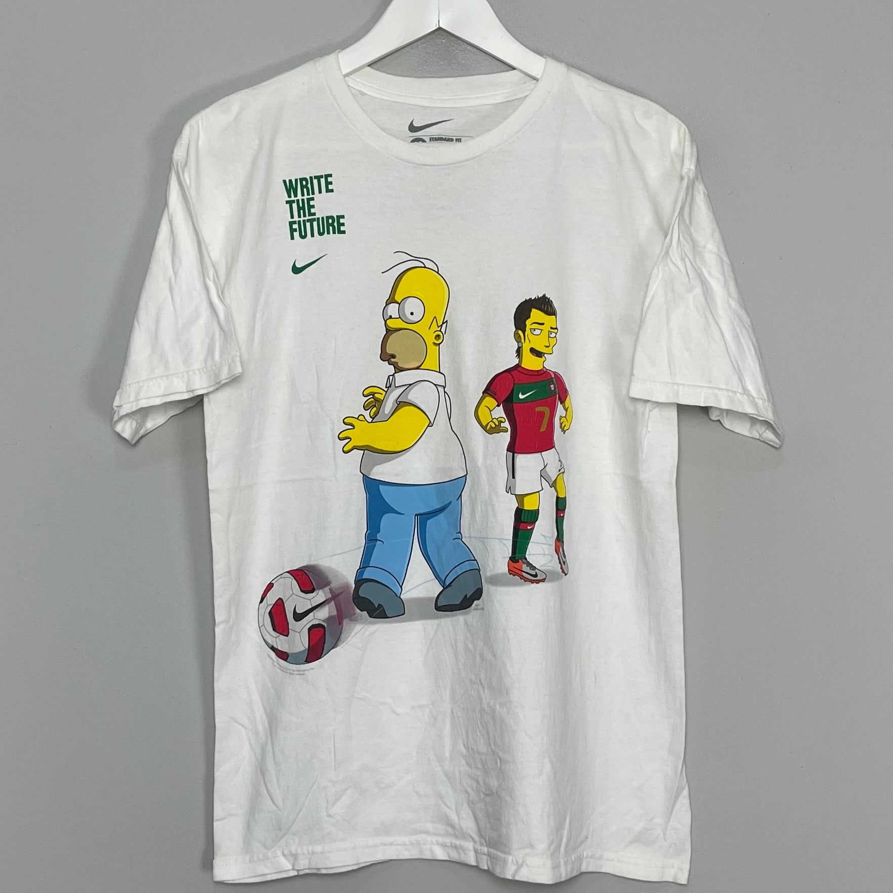 Shop 2010/11 SIMPSONS X RONALDO T-SHIRT (M) NIKE, classic football shirts, vintage football shirts & retro soccer jerseys at Cult Kits