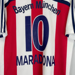 Shop 2000/01 BAYERN MUNICH MARADONA #10 AWAY SHIRT (L) ADIDAS, classic football shirts, vintage football shirts & retro soccer jerseys at Cult Kits