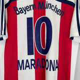 Shop 2000/01 BAYERN MUNICH MARADONA #10 AWAY SHIRT (L) ADIDAS, classic football shirts, vintage football shirts & retro soccer jerseys at Cult Kits