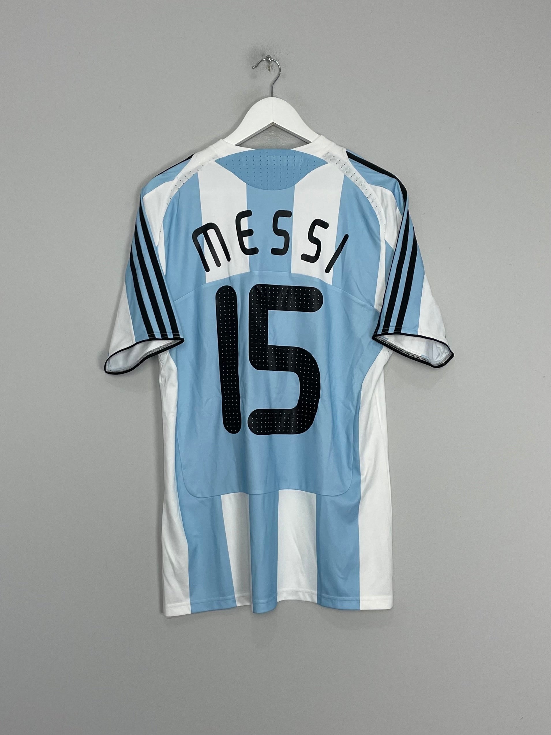 Shop 2008/09 ARGENTINA MESSI #15 HOME SHIRT (M) ADIDAS, classic football shirts, vintage football shirts & retro soccer jerseys at Cult Kits