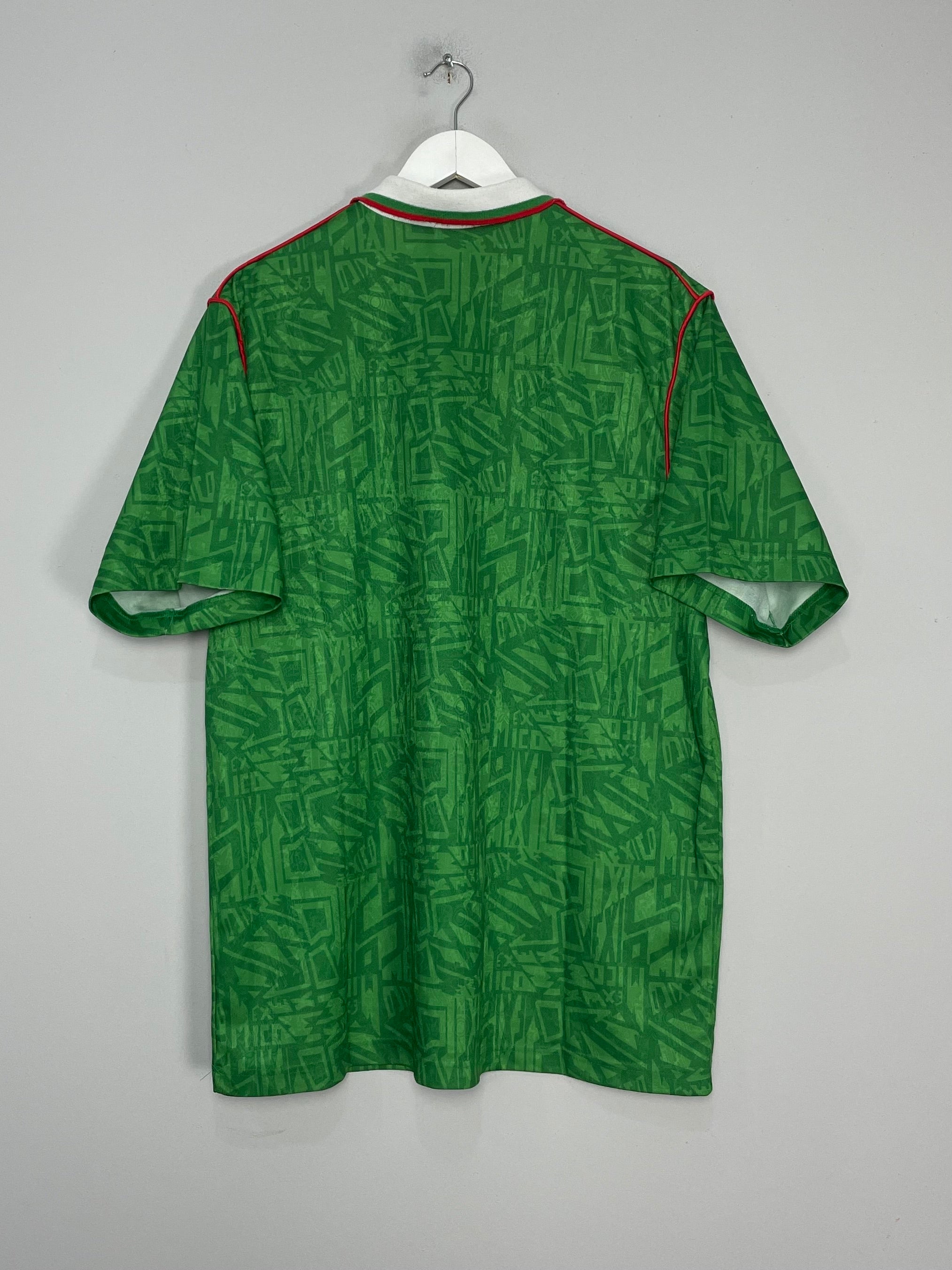 Shop 1994 MEXICO HOME SHIRT (XL) UMBRO, classic football shirts, vintage football shirts & retro soccer jerseys at Cult Kits