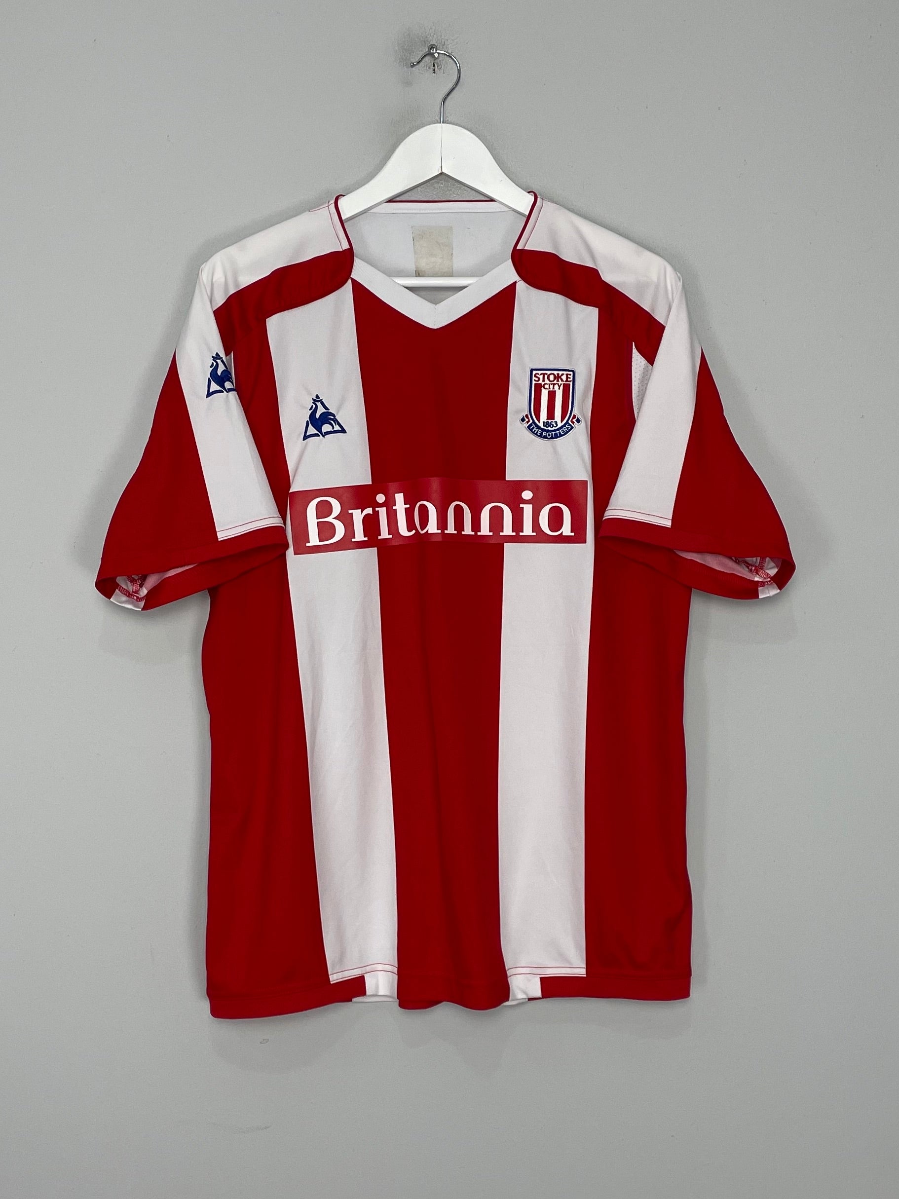 Shop 2008/09 STOKE CITY DELAP #24 HOME SHIRT (L) LE COQ, classic football shirts, vintage football shirts & retro soccer jerseys at Cult Kits