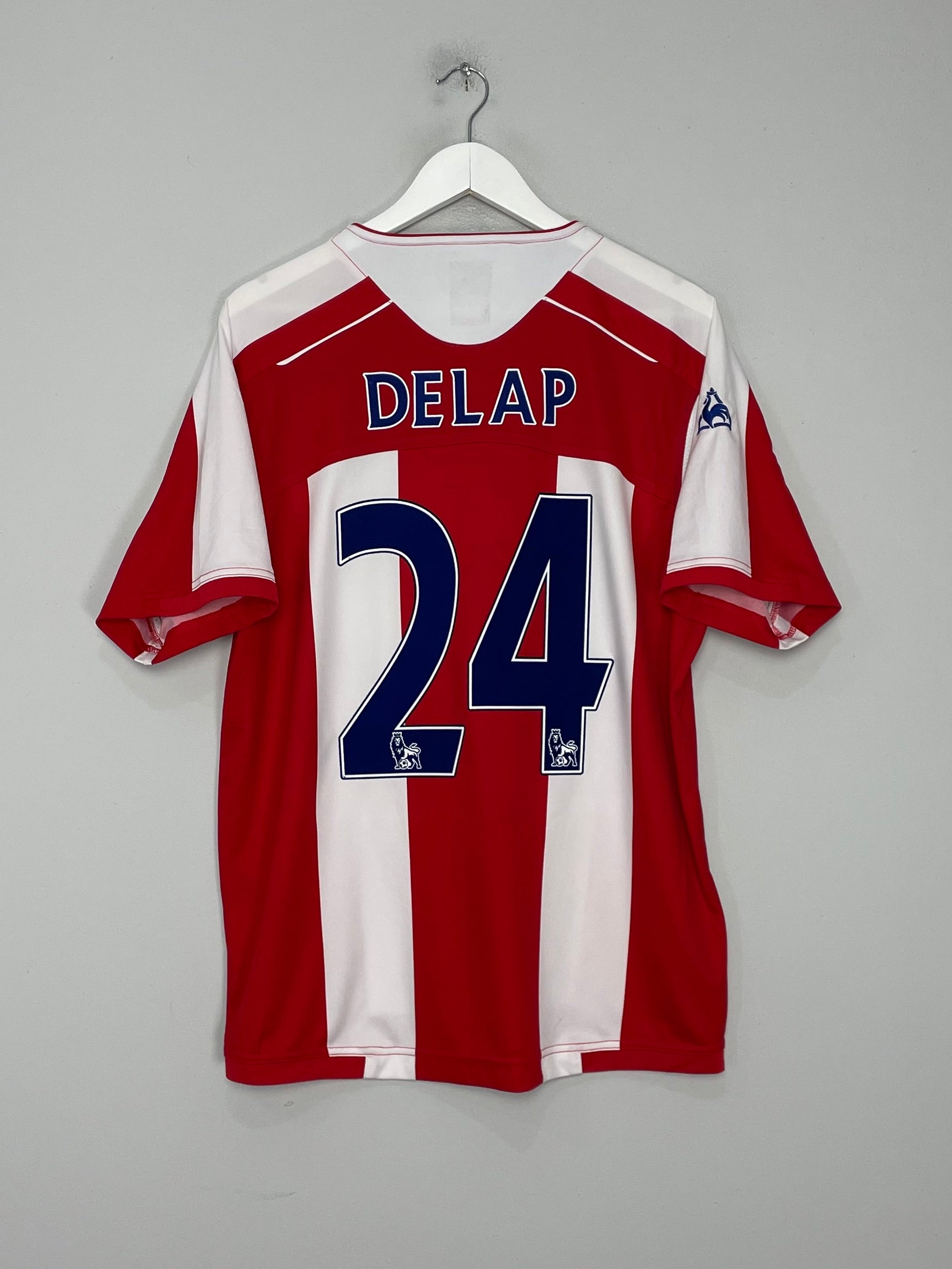 Shop 2008/09 STOKE CITY DELAP #24 HOME SHIRT (L) LE COQ, classic football shirts, vintage football shirts & retro soccer jerseys at Cult Kits