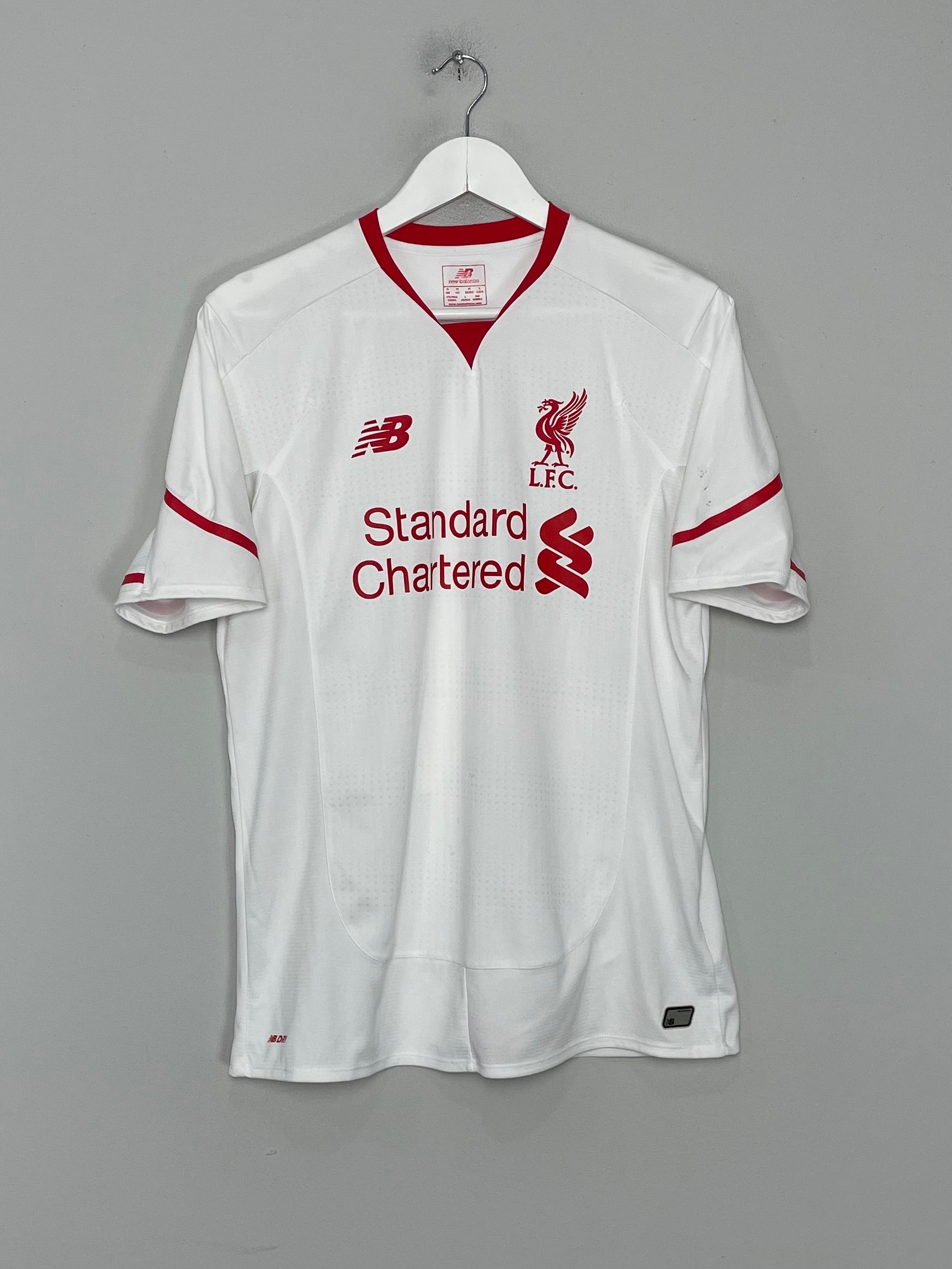 Shop 2015/16 LIVERPOOL LALLANA #20 AWAY SHIRT (M) NEW BALANCE, classic football shirts, vintage football shirts & retro soccer jerseys at Cult Kits